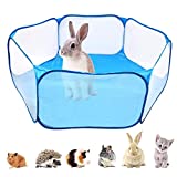 afdg Tienda de Jaula para Animales Pequeños, Parque de Animales Pequeños, Carpa para Mascotas Transpirable para Hámsteres, Conejillos de Indias, Erizos, Conejos, Gatos, Perros (Azul)