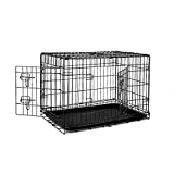 Dibea DC00492, Jaula Plegable de Metal para Perro, Gato y Mascota (2 Puertas), 76 x 47 x 53 cm